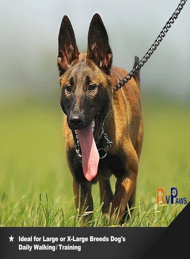 Pups&Pets Heavy Duty Brass Hook Leash Handle Chain 50 Inch Metal Dog Leash, Heavy Duty Chew Proof Pet Leash Chain with Padded Handle for Outdoor Training - Image 4